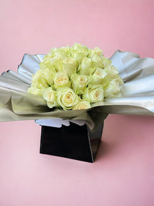 50 White Rose Bouquet - Weekly Special