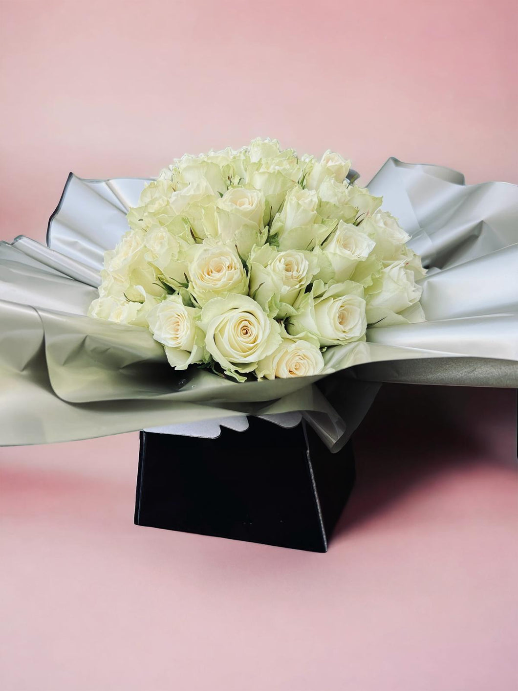 50 White Rose Bouquet - Weekly Special