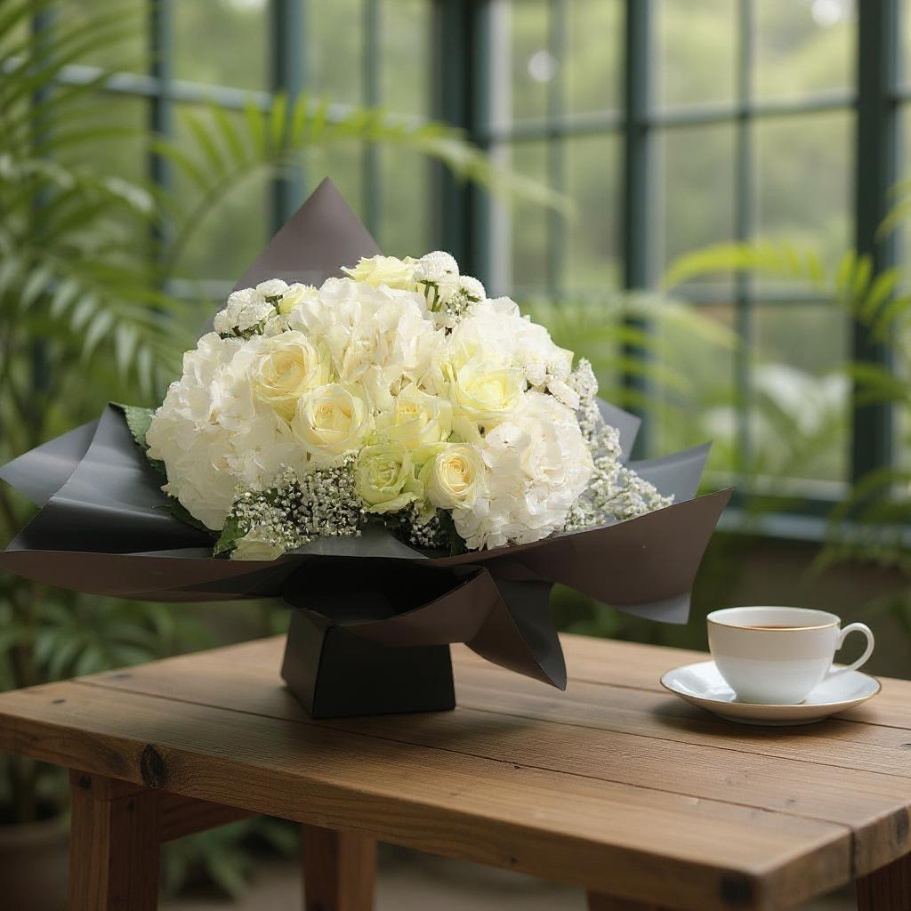 White rose and Hydrangea - Weekly Special