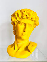 Load image into Gallery viewer, Bright Yellow Large David Bust

