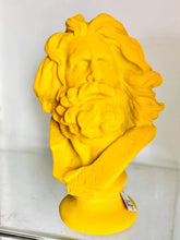 Load image into Gallery viewer, Large Yellow Marseillaise Flock Bust
