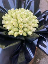 Load image into Gallery viewer, 50 White Rose Bouquet
